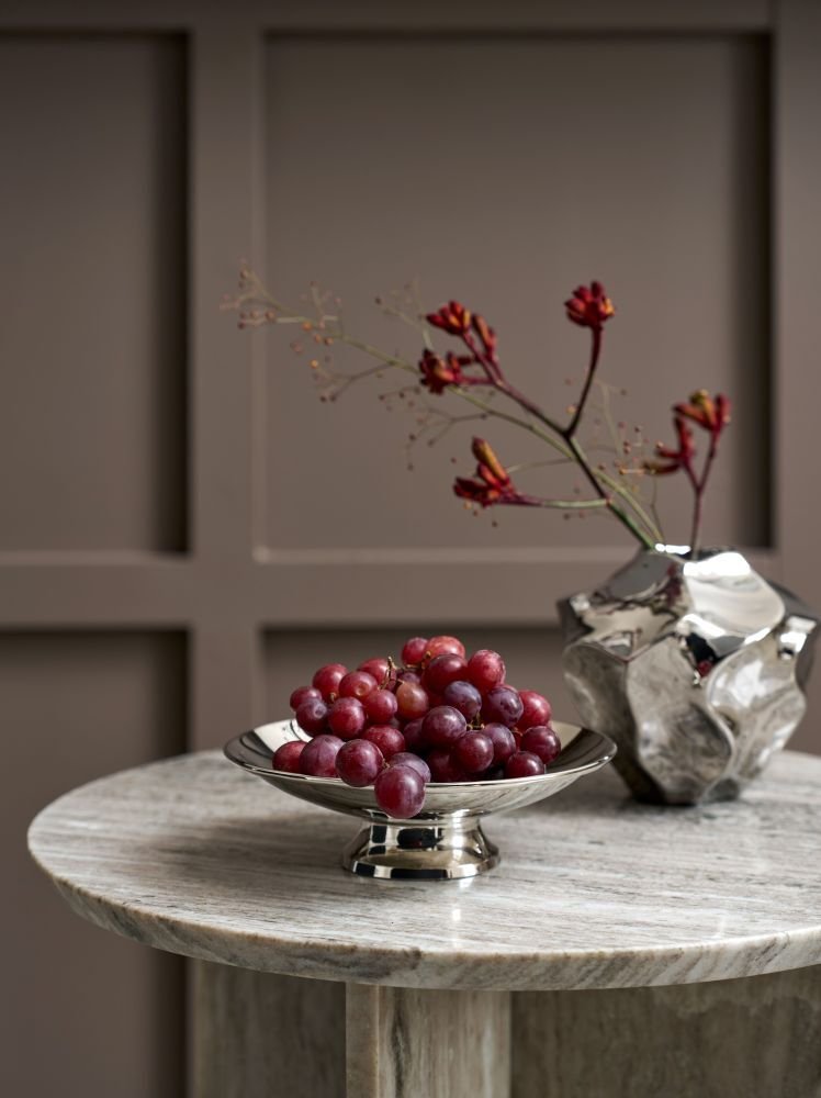 Lene Bjerre Jinia Vase H15 cm, S�lvfinish