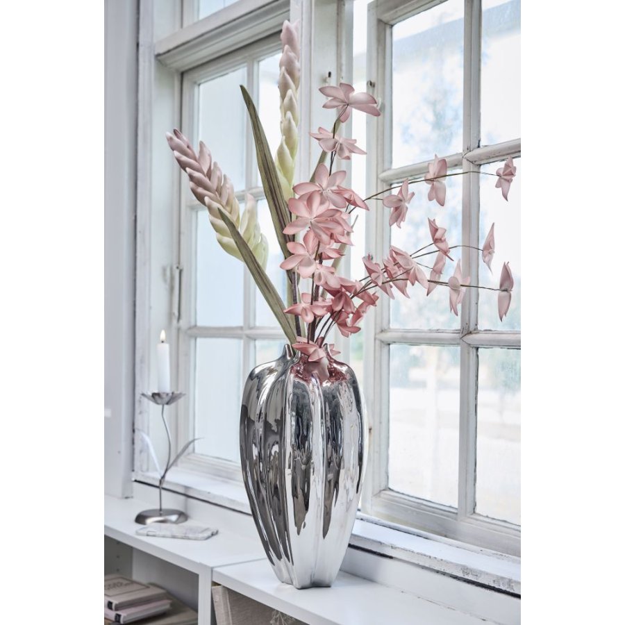 Lene Bjerre Jielle Vase H36,5 cm, S�lvfinish