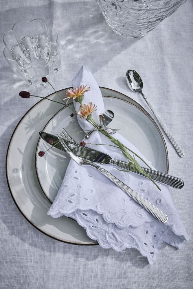 Lene Bjerre Sigrid Servietring �5 cm, Zilverkleurige Afwerking