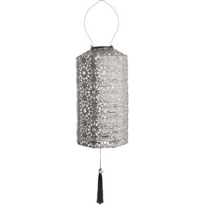 Lene Bjerre Lunaria Solcellelanterne H33 cm, M�rkegr�
