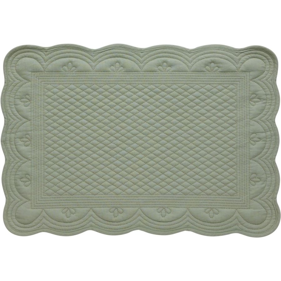 Lene Bjerre Estrid Placemat 33,5x48,5 cm, Stoffig Groen