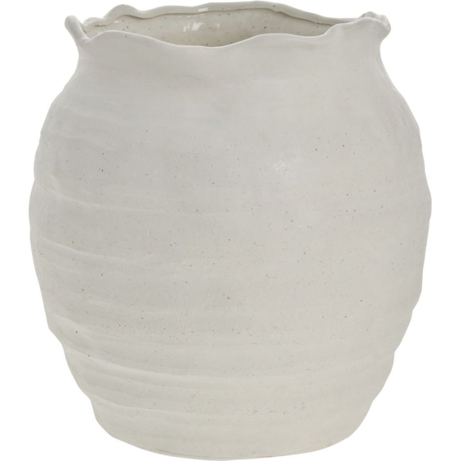 Lene Bjerre Niva Urtepotteskjuler H29,5 cm, R�hvid