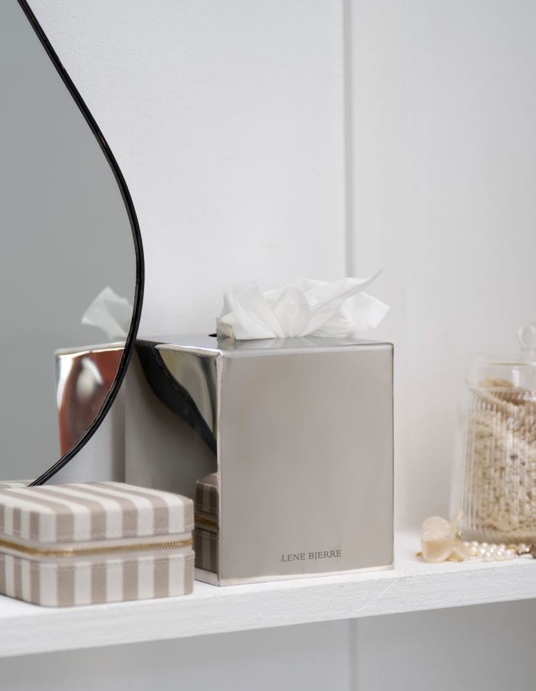 Lene Bjerre Aya Servietholder 12x12 cm, S�lv