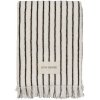 Lene Bjerre Ayane Stripe Badeh�ndkl�de 70x140 cm, Linen/Brun