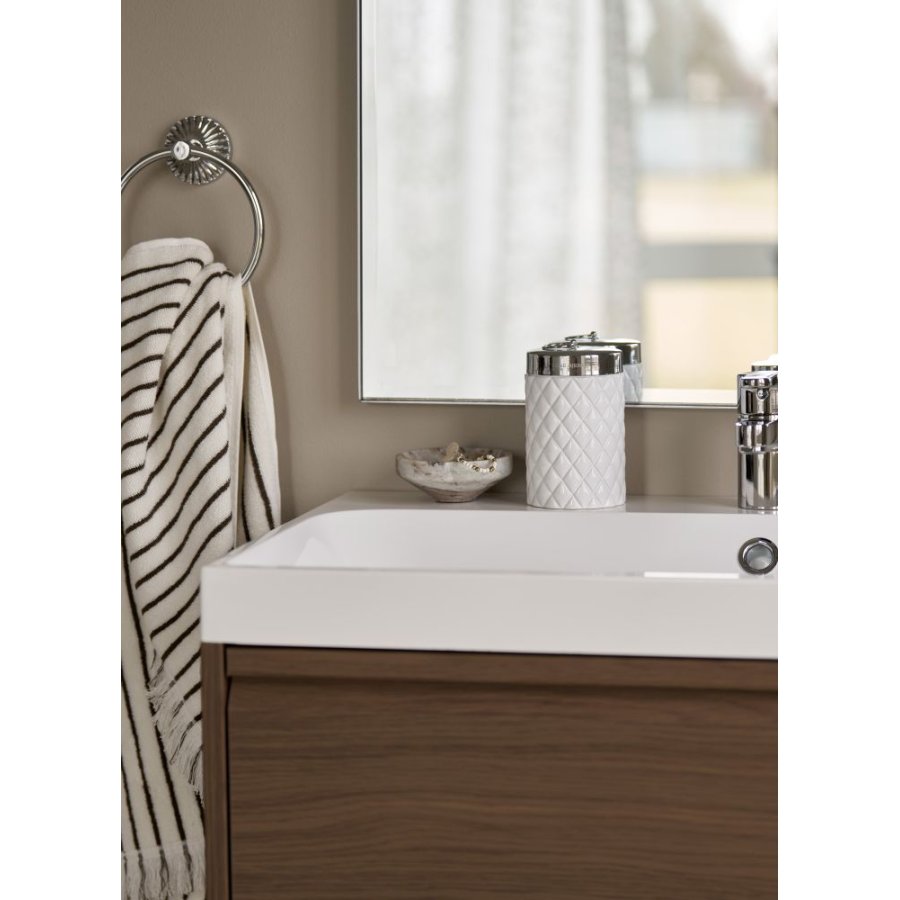 Lene Bjerre Ayane Stripe H�ndkl�de 50x100 cm, Linen/Brun
