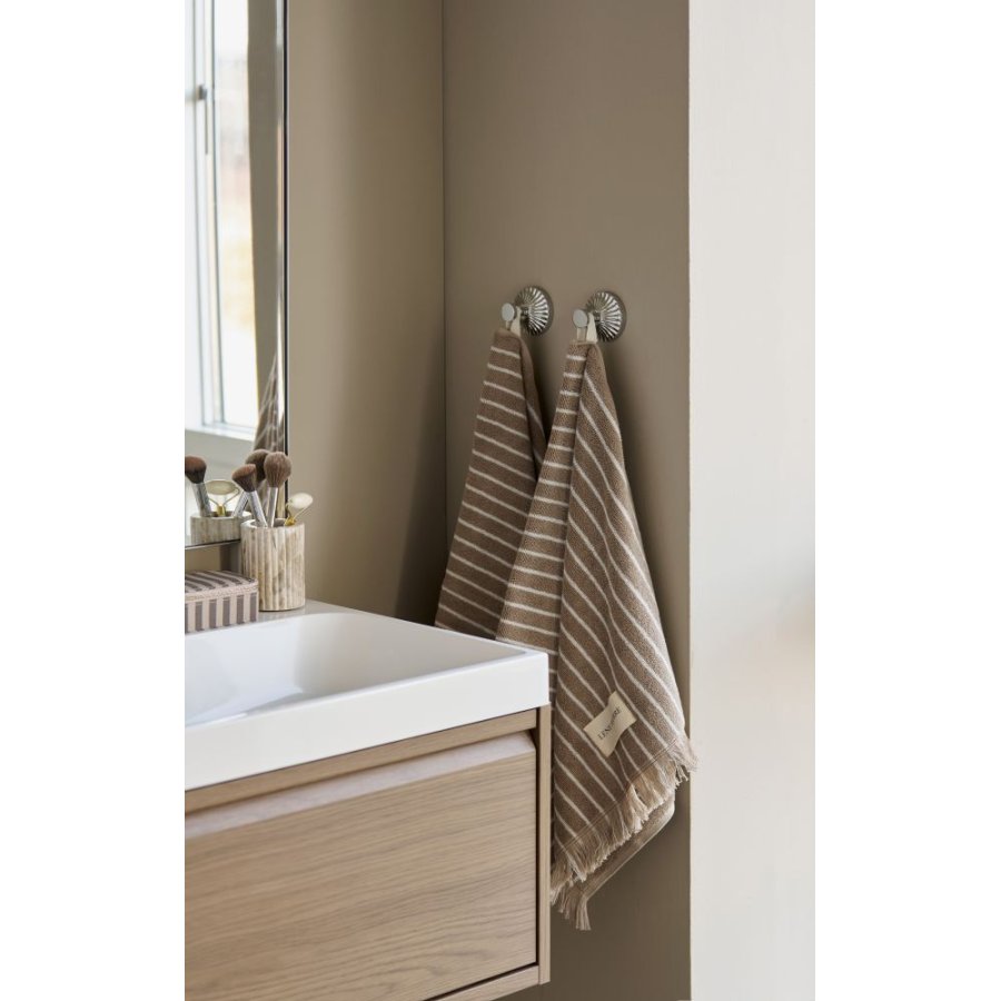 Lene Bjerre Ayane Stripe H�ndkl�de 50x100 cm, Beige