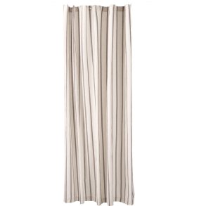 Lene Bjerre Ayane Stripe Duschvorhang 160x200 cm, Leinen/Braun