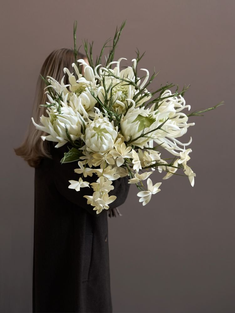 Lene Bjerre Happia Kunstblume 77 cm, Wei&szlig;