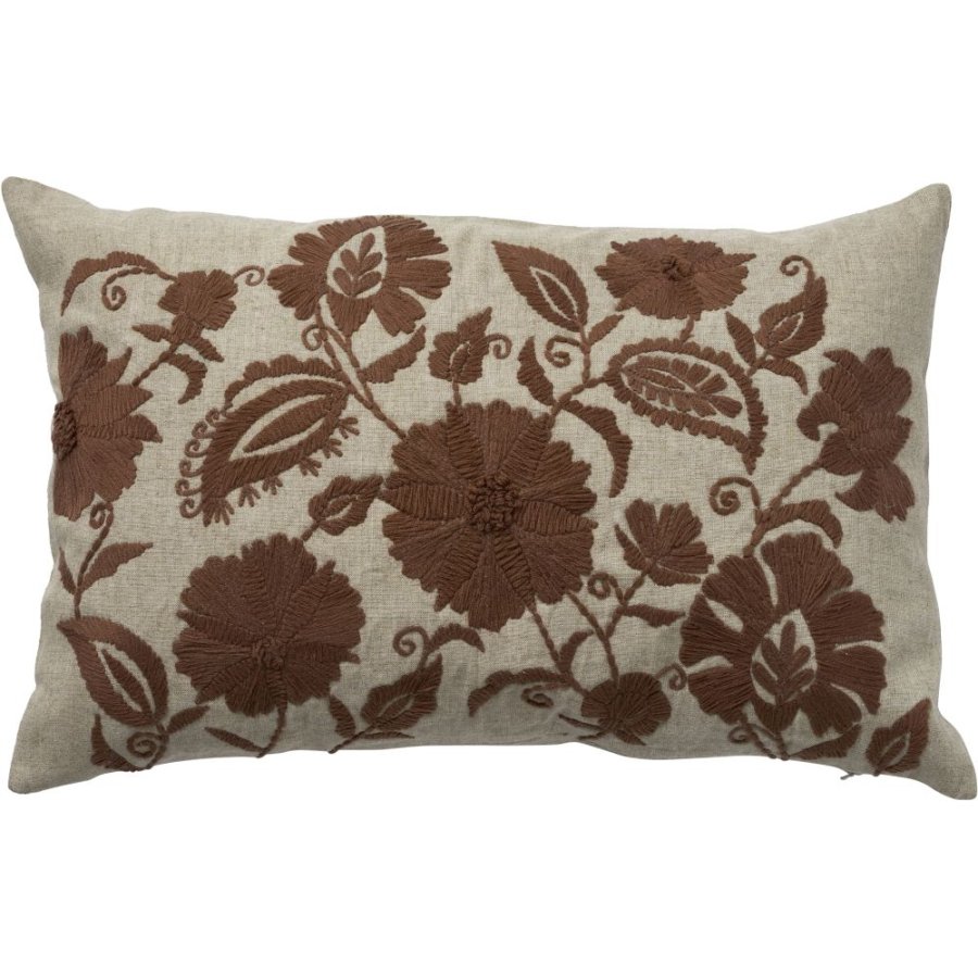 Lene Bjerre Villia Kissenbezug 40x60 cm, Leinen/Ros�braun
