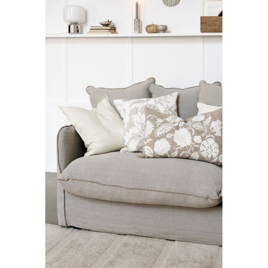 Lene Bjerre Villia Kissenbezug 40x60 cm, Linen/White