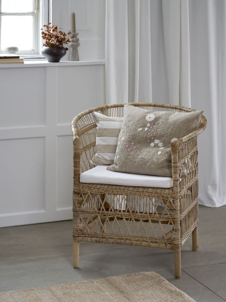Lene Bjerre Visella Kissenbezug 50x50 cm, Linen/White