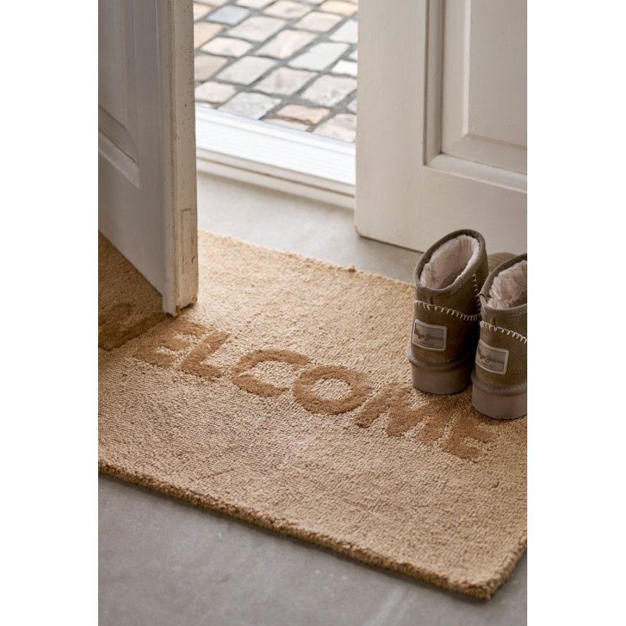 Lene Bjerre Jussie Welcome Fu�matte 50x80 cm, Braun