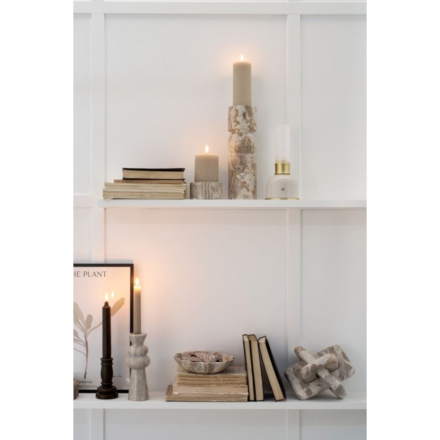 Lene Bjerre Elille Lysestage H20 cm, Beige
