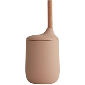 LIEWOOD Ellis Kinderbecher mit Strohhalm 23 cl, Dark Rose/Terracotta Mix