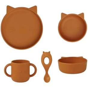 LIEWOOD Vivi Spisestel Kat 4 Dele, Mustard