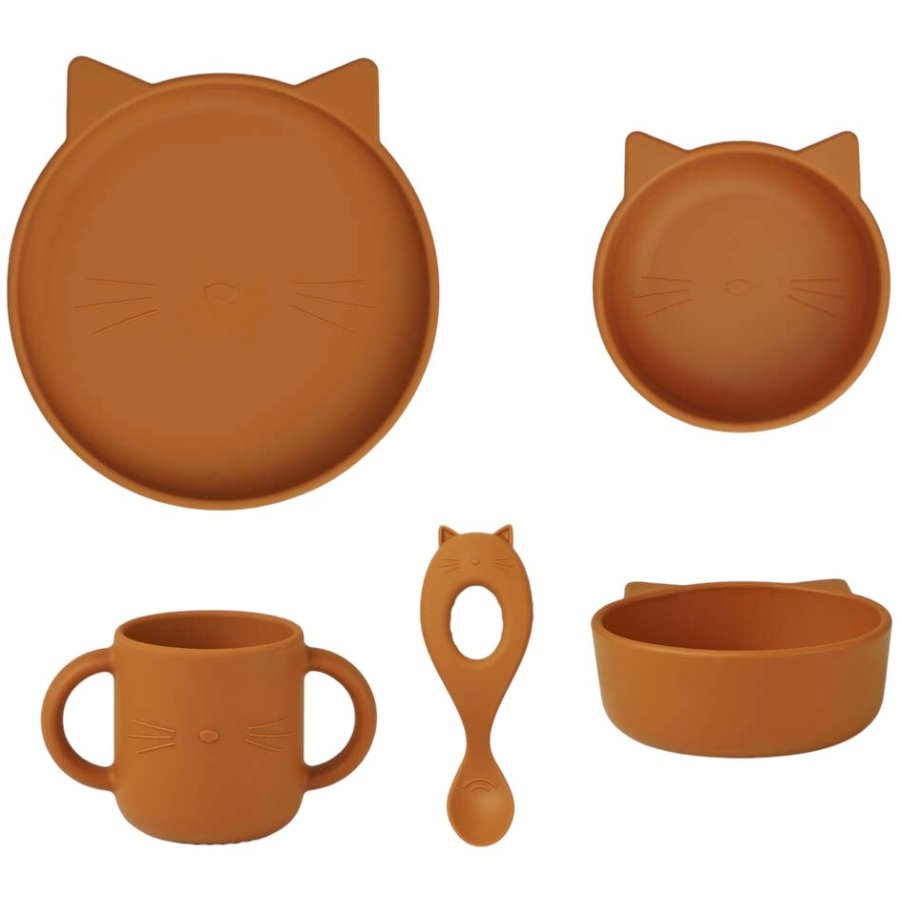 LIEWOOD Vivi Spisestel Kat 4 Dele, Mustard