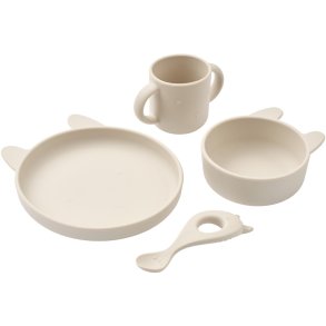 LIEWOOD Vivi Essgeschirr 4-teilig, Rabbit/Sandy