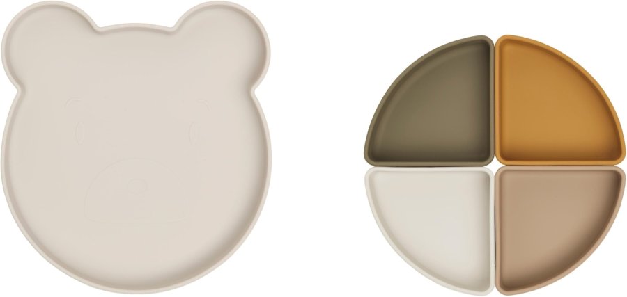 LIEWOOD Arne Tallerken 23 cm, Mr Bear/Sandy Multi Mix