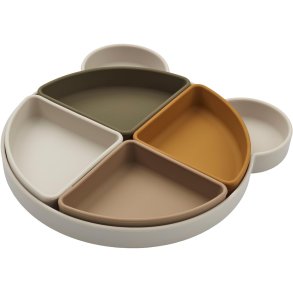 LIEWOOD Arne Tallerken 23 cm, Mr Bear/Sandy Multi Mix