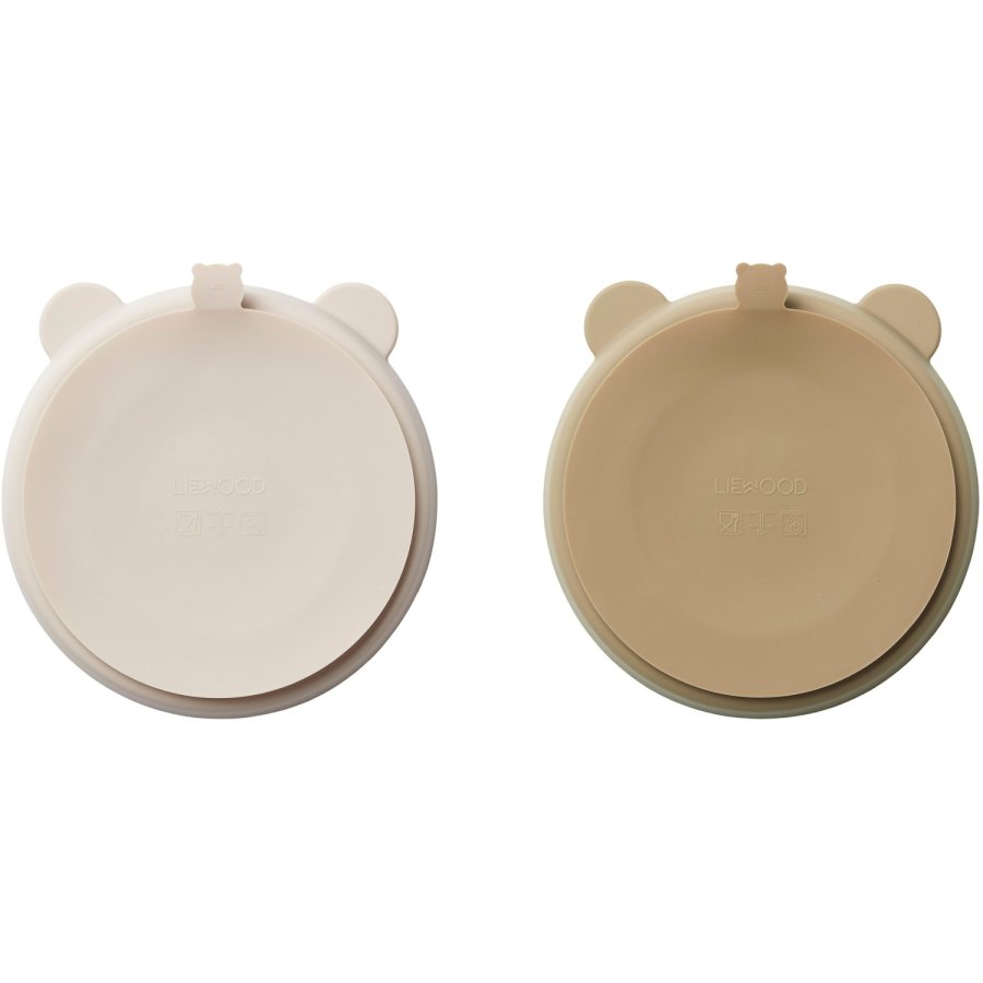 LIEWOOD Stacy Tallerken m. Sugekop 2 stk. 17 cm, Sandy/Oat