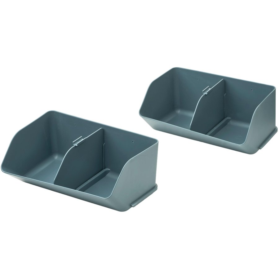 LIEWOOD Rosemary Opbevaringskasse 2 stk. 28,3x18,2 cm, Whale Blue