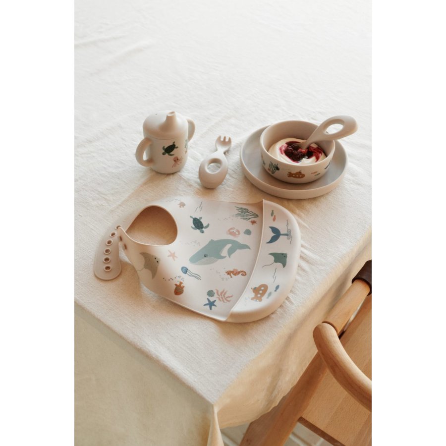 LIEWOOD Ryle Essgeschirr 5-teilig, Sea Creature/Sandy
