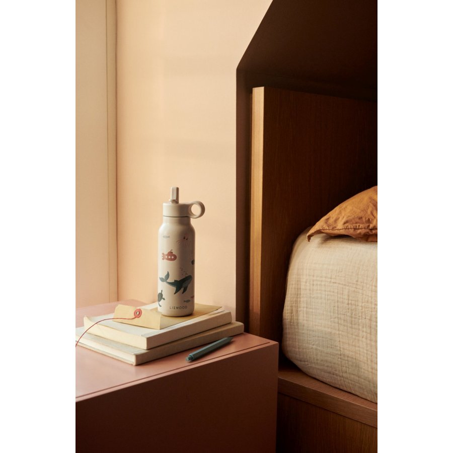 LIEWOOD Falk Termoflaske 350 ml, Sea Creature/Sandy