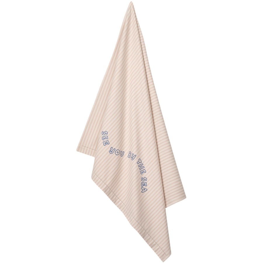 LIEWOOD Paige Strandhndklde 100x160 cm, Sorbet Rose/Creme de la Creme