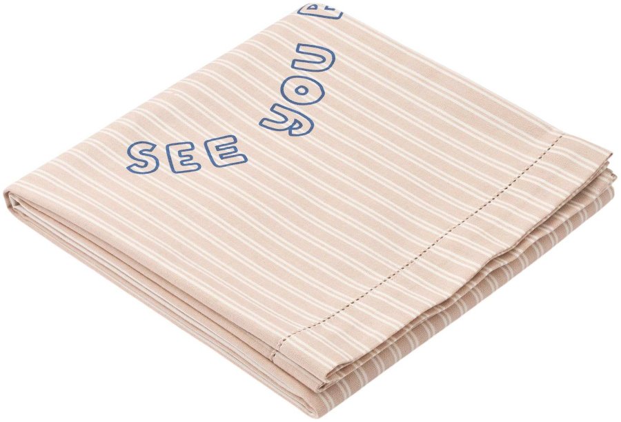 LIEWOOD Paige Strandhndklde 100x160 cm, Sorbet Rose/Creme de la Creme