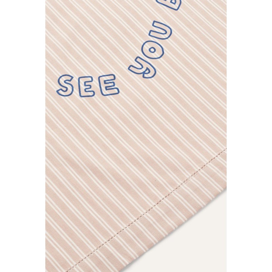 LIEWOOD Paige Strandhndklde 100x160 cm, Sorbet Rose/Creme de la Creme