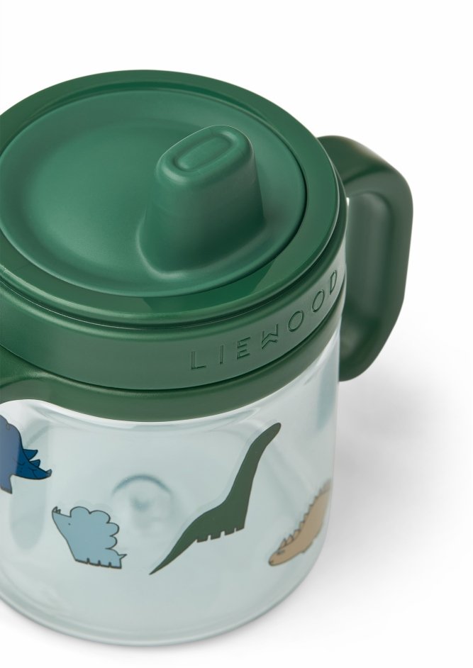 LIEWOOD Kylo Tudekop i Tritan 28 cl, Dinosaurs/Mist