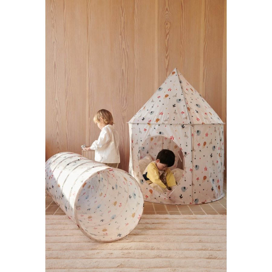 LIEWOOD Emmanuel Pop Up Tunnel 120 cm, Circus/Sandy