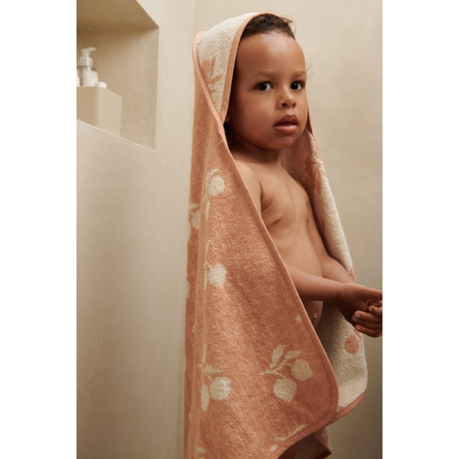 LIEWOOD Alba Babyhndklde 70x70 cm, Peach/Sea Shell