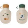 LIEWOOD Lizzie Smoothie-flaske 3 stk. 151 ml, Safari Sandy Mix
