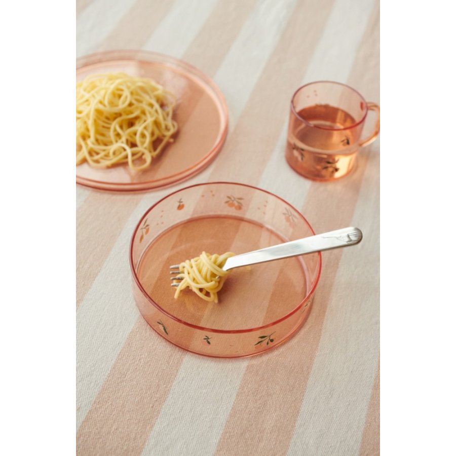 LIEWOOD Siva Spisestel 3 Dele, Peach/Sea Shell