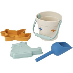 LIEWOOD Kit Mini Flieger-Strandset 4-teilig, Aviator/Ecru