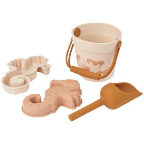 LIEWOOD Kit Mini Seepferdchen-Strandset 4-teilig, Seahorse/Apple Blossom