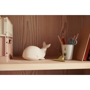 LIEWOOD Winston Trådløs Natlampe Hval H11,6 cm, Sandy