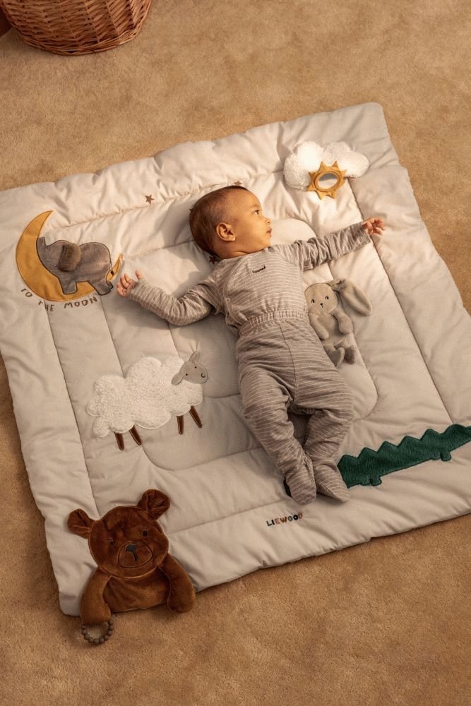 Liewood Bernet Classic Aktivitätsspieldecke 95x95 cm, Sandy Multi Mix