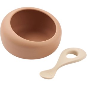 Liewood Sparia Schüssel mit Löffel 470 ml, Tuscany Rose/Apple Blossom