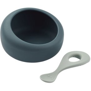 Liewood Sparia Schüssel mit Löffel 470 ml, Whale Blue/Dove Blue