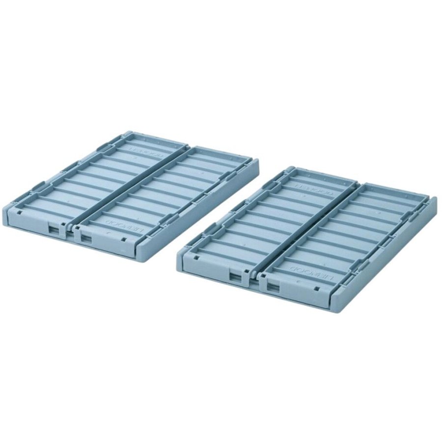 Liewood Weston Falt/Aufbewahrungsbox 2er Set 18x25 cm, Beach Blue
