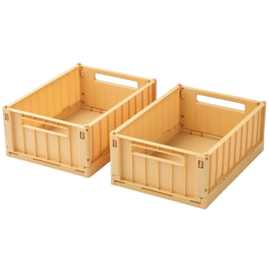 Liewood Weston Falt/Aufbewahrungsbox 2er Set 18x25 cm, Lemon Yellow
