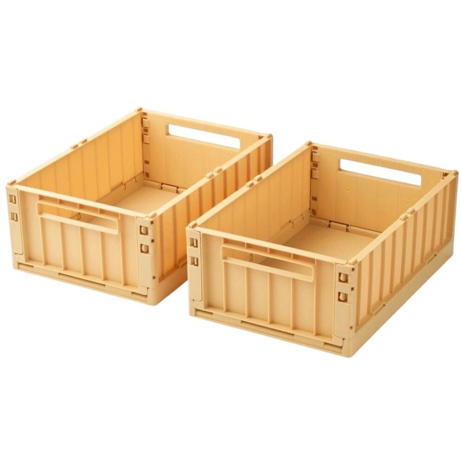Liewood Weston Falt/Aufbewahrungsbox 2er Set 25x36 cm, Lemon Yellow