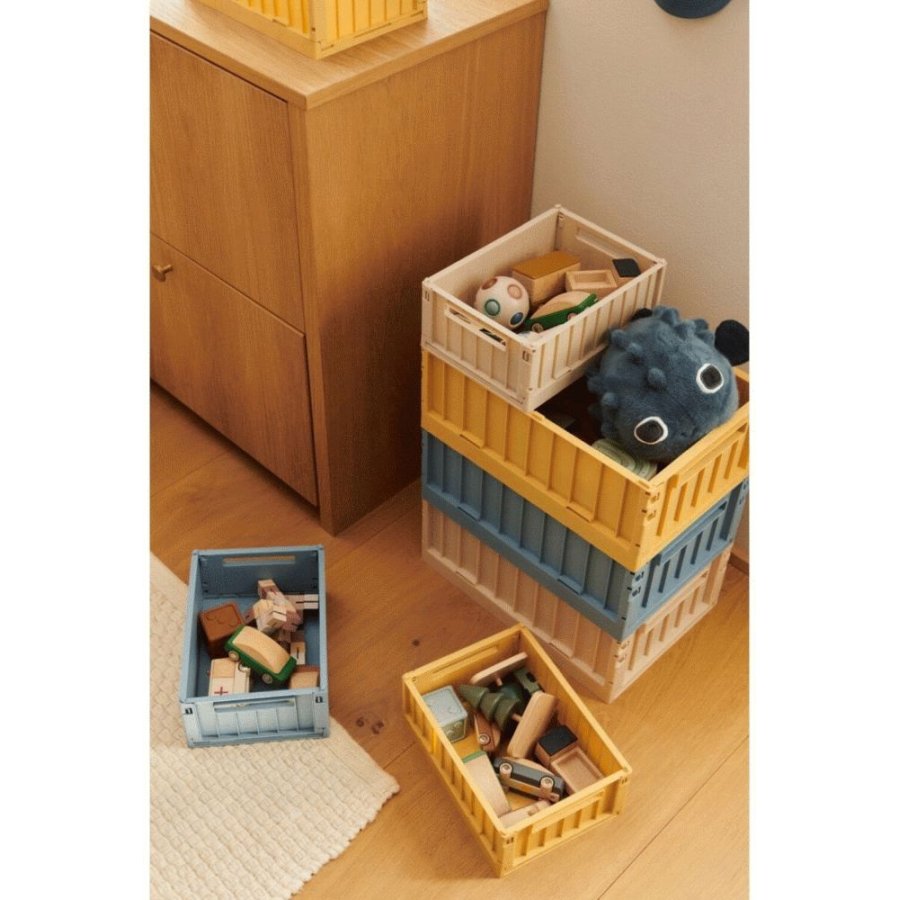 Liewood Weston Falt/Aufbewahrungsbox 2er Set 25x36 cm, Lemon Yellow
