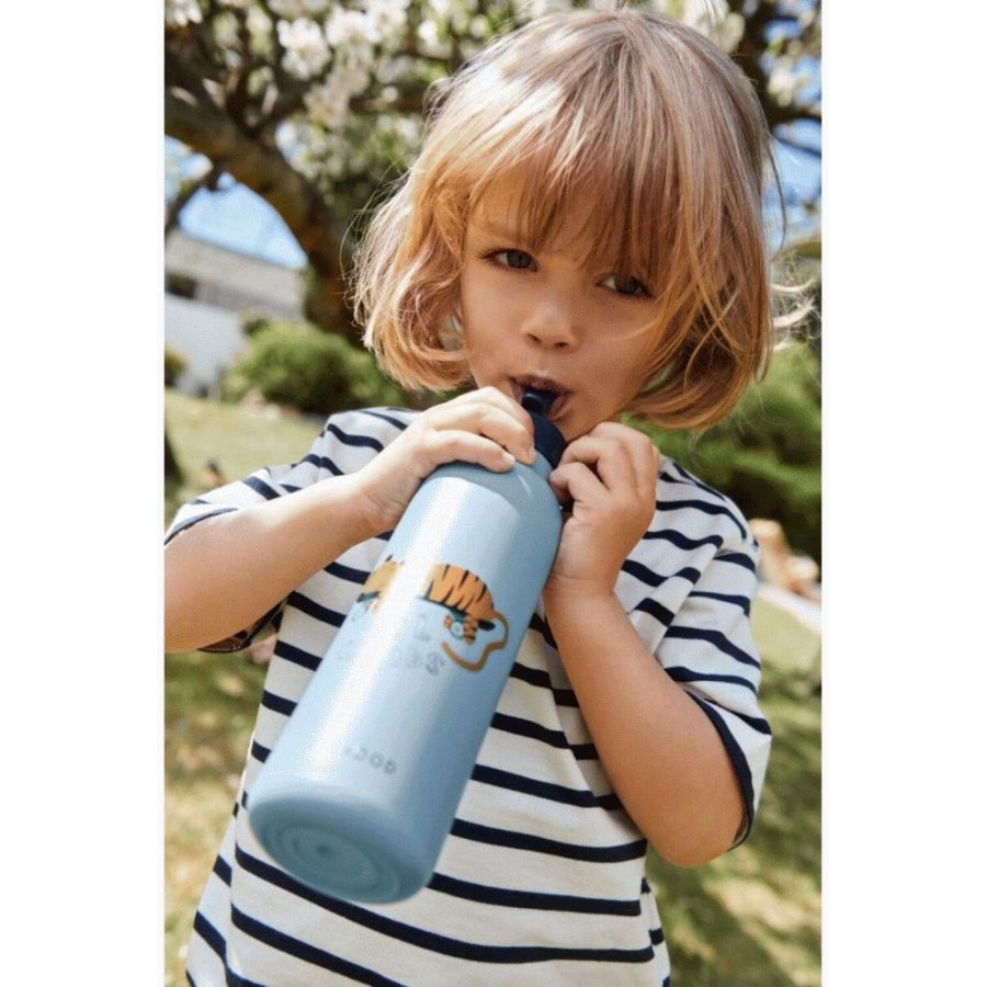 Liewood Falk Trinkflasche 500 ml, Tiger/Beach Blue