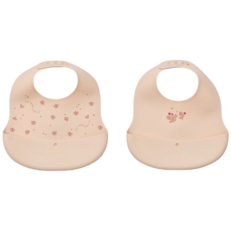 Liewood Ember Lätzchen 2er Set, Mini Butterfly/Apple Blossom