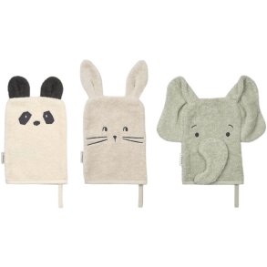 Liewood Sylvester Waschlappen 3er Set, Dove Blue Mix