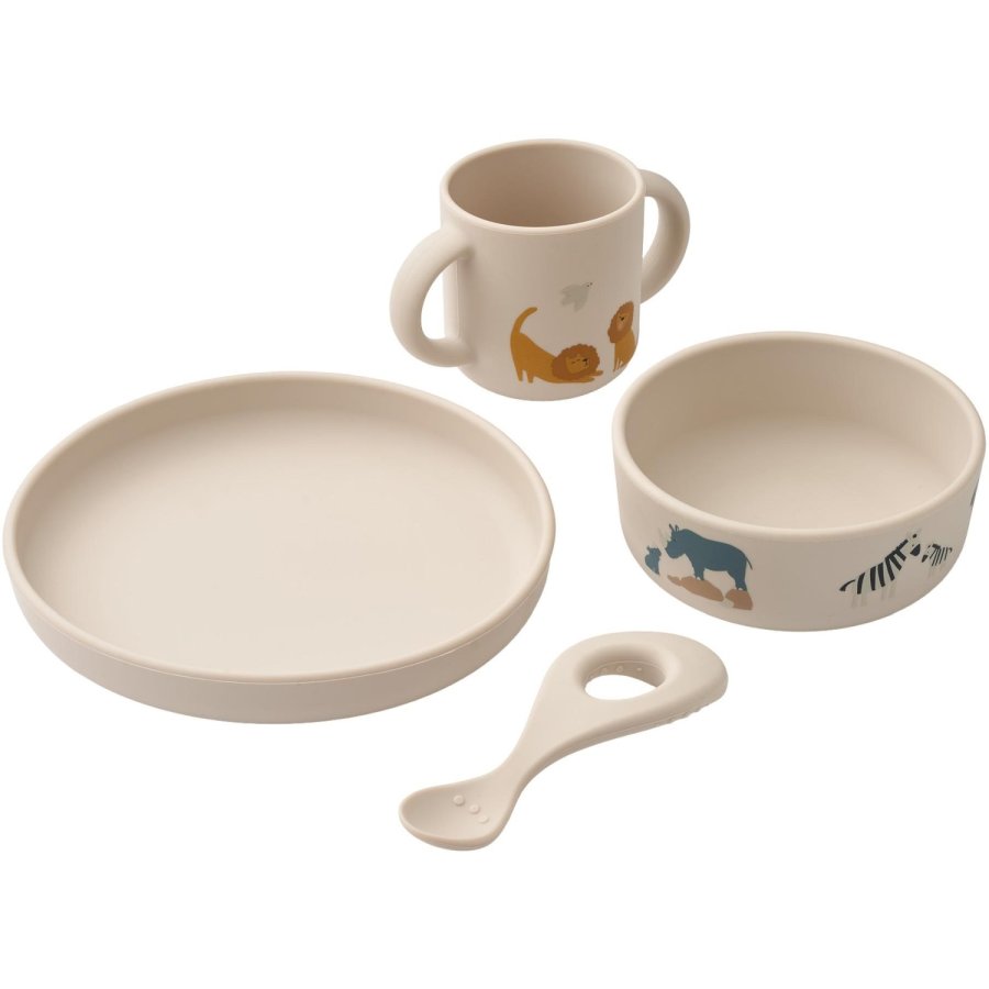 LIEWOOD Vivi Essgeschirr 4-teilig, All Together/Sandy