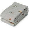 LIEWOOD Lewis Stofbleer 2 stk. 65x65 cm, Dove Blue Mix